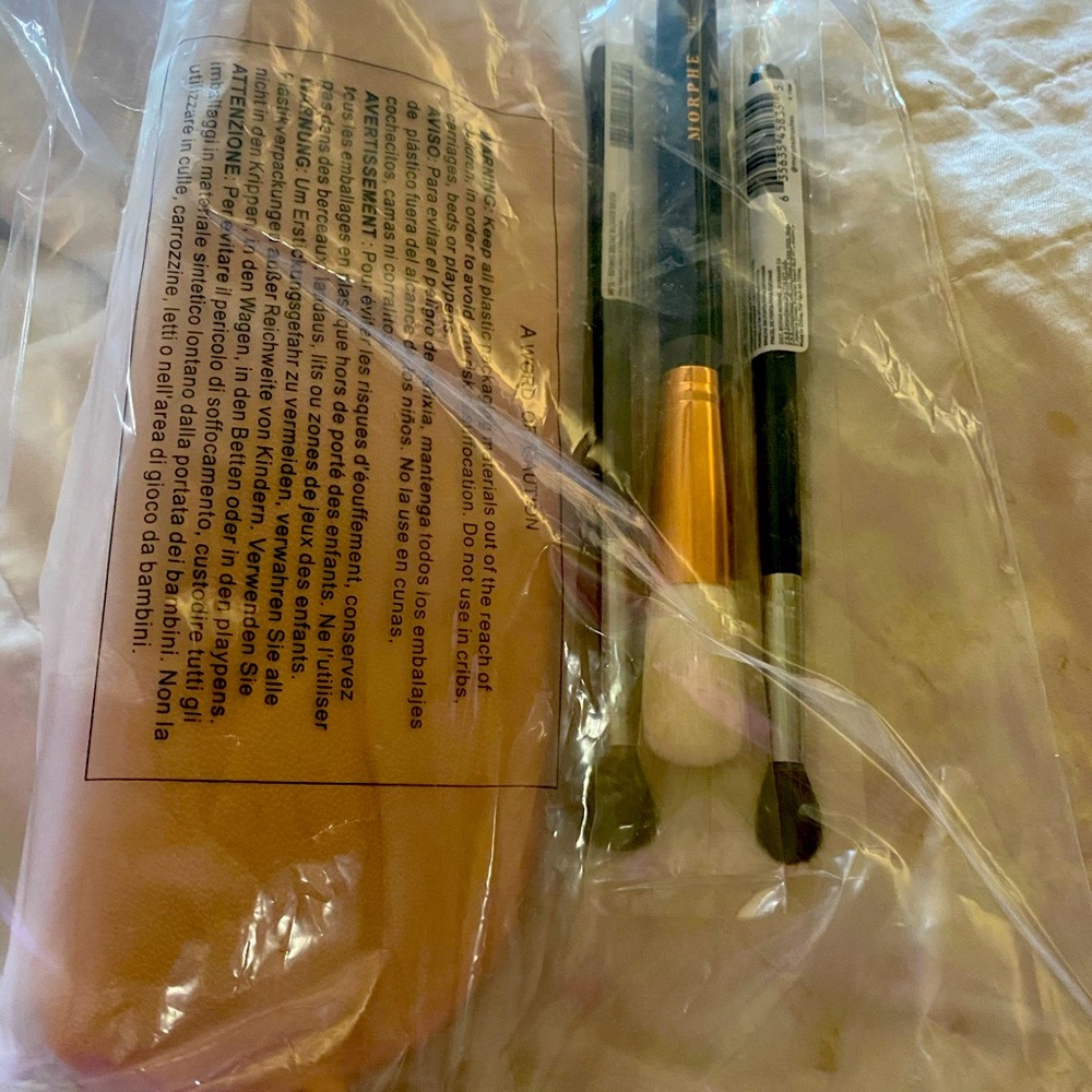 Morphe 3pc brush set w/bag!